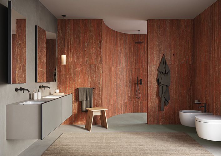 Effet Travertin - I TRAVERTINI Rosso vein cut – Image 3