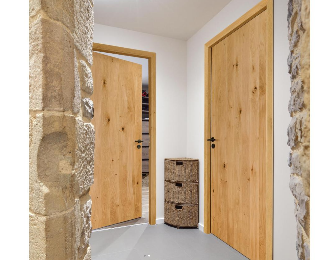 Porte intérieur bois - Epure Verticale chêne rustique